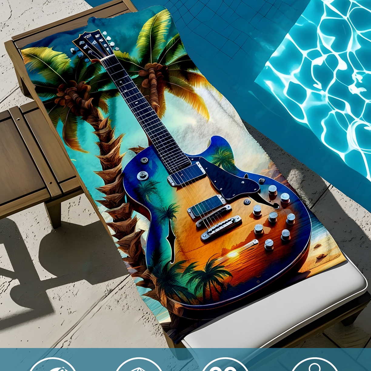 91家纺网 家纺一手货源 找家纺 轩贝雅 2025新款Pod 全托管 半托花型定制沙滩巾 10 35*75cm