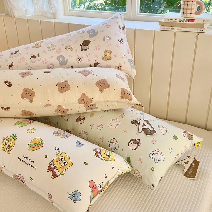 91家纺网 家纺一手货源 找家纺 罗亿家纺 2025新款ins韩国卡通水洗棉大抱枕长条靠枕靠垫(小红书同款) 组合图仅供展示不可下单