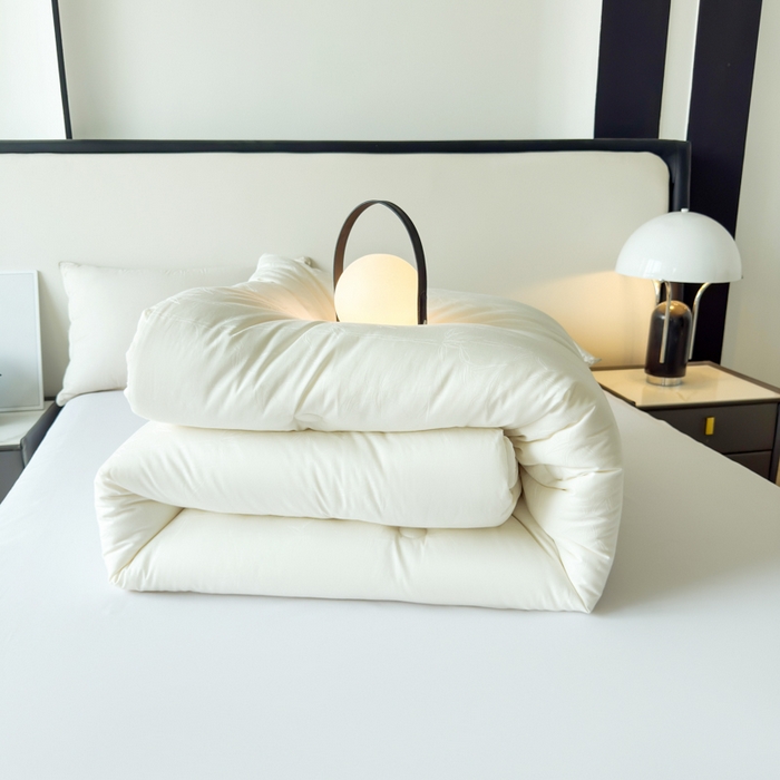 91家纺网 家纺一手货源 找家纺 （总）卡芙芯类馆 2025新款全棉60支竹子提花大豆被被子被芯