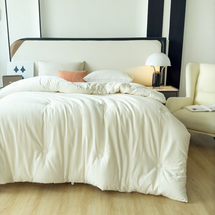 91家纺网 家纺一手货源 找家纺 （总）卡芙芯类馆 2025新款全棉60支竹子提花大豆被被子被芯