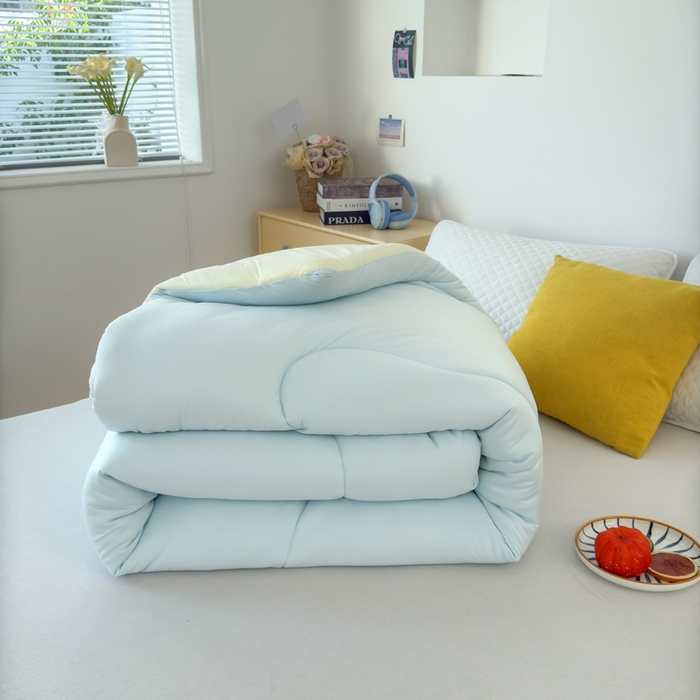 卡芙芯类馆 2025新款云朵泡芙被被子被芯 浅蓝