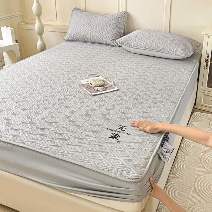 91家纺网 家纺一手货源 找家纺 （总）花享莱 2025新款希尔顿同款无染磨毛床笠三件套