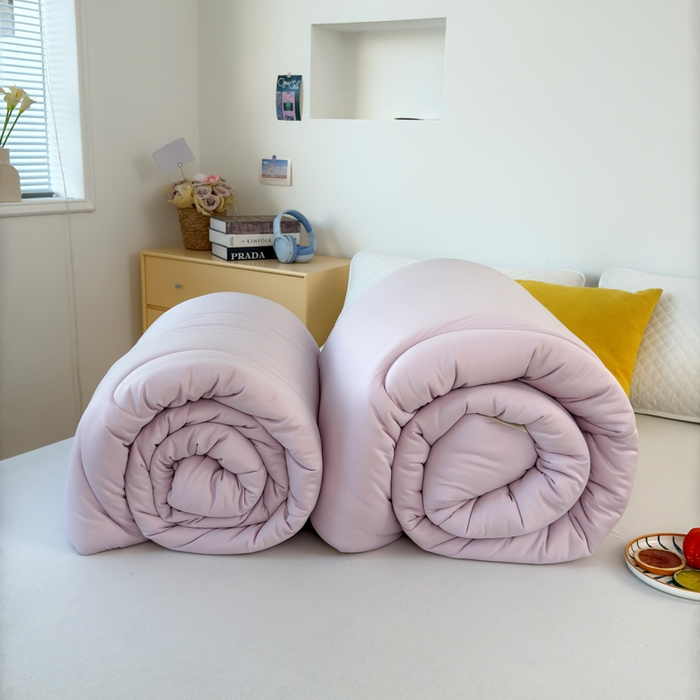 91家纺网 家纺一手货源 找家纺 卡芙芯类馆 2025新款云朵泡芙被被子被芯 浅紫