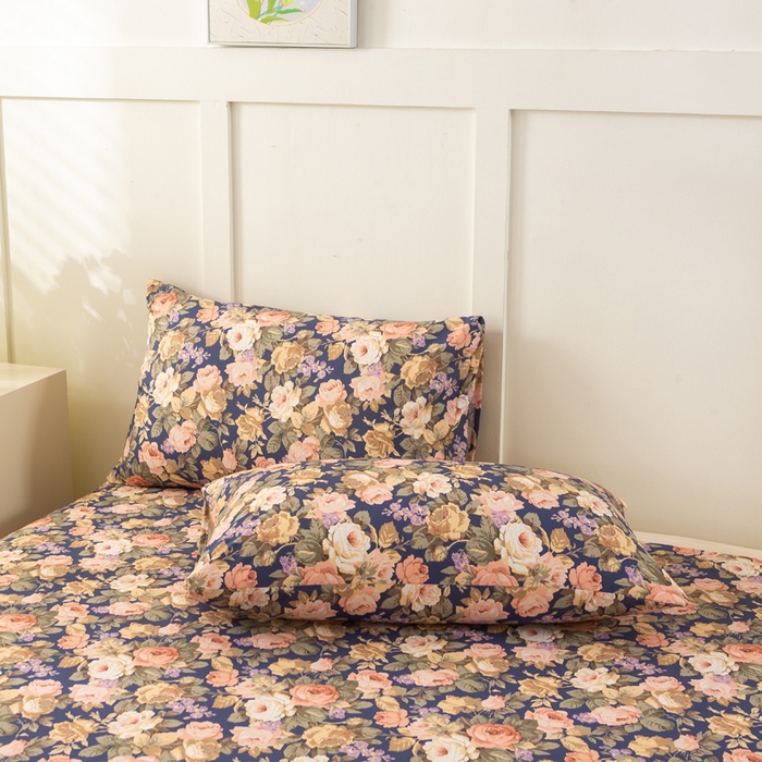 91家纺网 家纺一手货源 找家纺 （总）锦鹭被业 2025新款复古全棉纯棉四件套