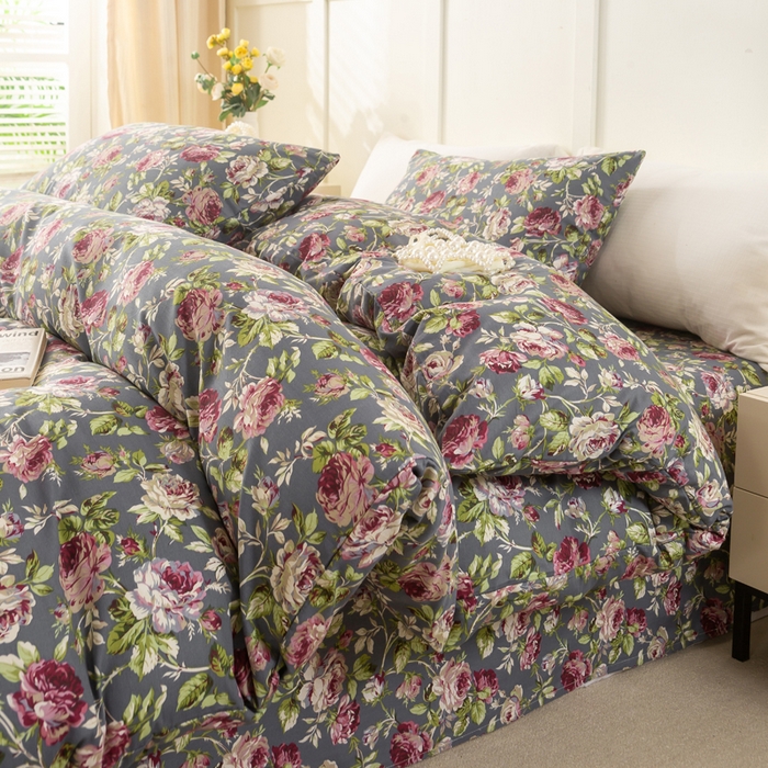 锦鹭被业 2025新款复古全棉纯棉四件套 相约