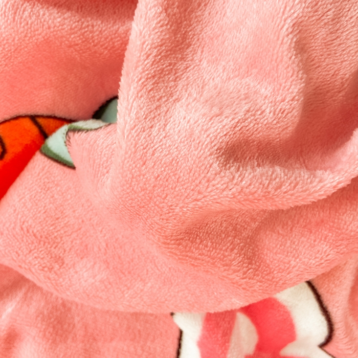 91家纺网 家纺一手货源 找家纺 518 高克重200g印花牛奶绒单被套（支持定制任意尺寸）玉兔