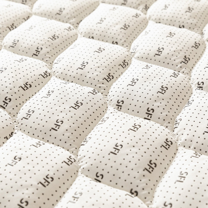 91家纺网 家纺一手货源 找家纺 索弗莱家纺 2025新款加厚宽边牛奶绒床垫-大床款 豆沙