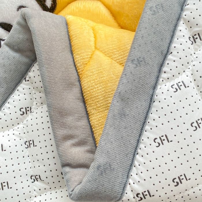 91家纺网 家纺一手货源 找家纺 索弗莱家纺 2025新款加厚宽边牛奶绒床垫-大床款 欢乐地鼠