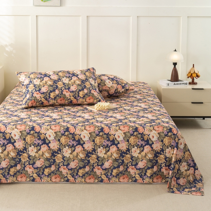 91家纺网 家纺一手货源 找家纺 （总）锦鹭被业 2025新款复古全棉纯棉单床单单品床单床单单件