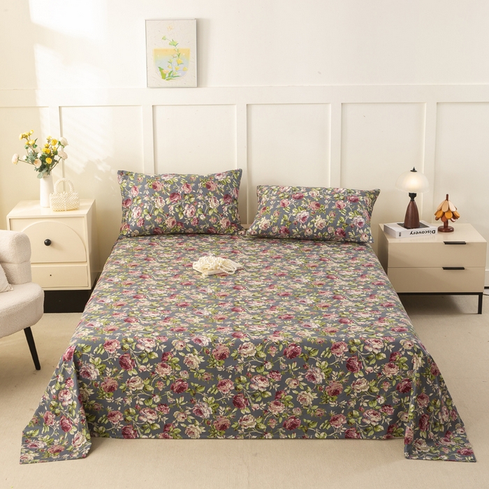 锦鹭被业 2025新款复古全棉纯棉单床单单品床单床单单件 相约