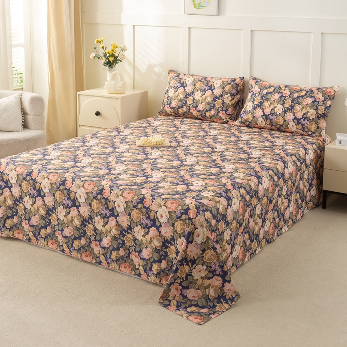 91家纺网 家纺一手货源 找家纺 （总）锦鹭被业 2025新款复古全棉纯棉单床单单品床单床单单件