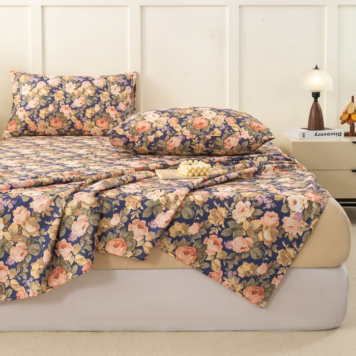 91家纺网 家纺一手货源 找家纺 （总）锦鹭被业 2025新款复古全棉纯棉单床单单品床单床单单件