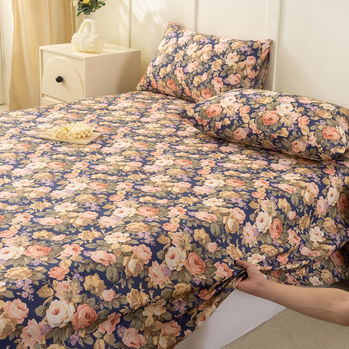 91家纺网 家纺一手货源 找家纺 （总）锦鹭被业 2025新款复古全棉纯棉单床单单品床单床单单件