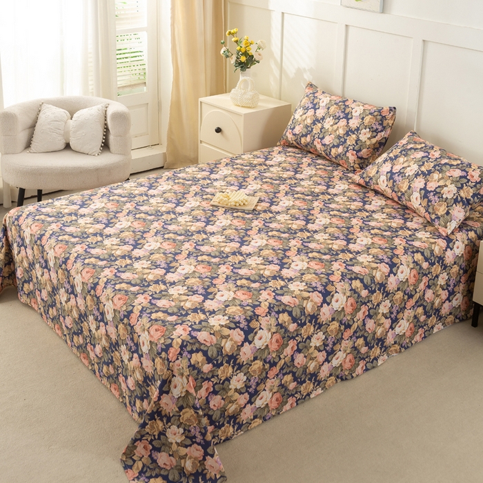 91家纺网 家纺一手货源 找家纺 （总）锦鹭被业 2025新款复古全棉纯棉单床单单品床单床单单件