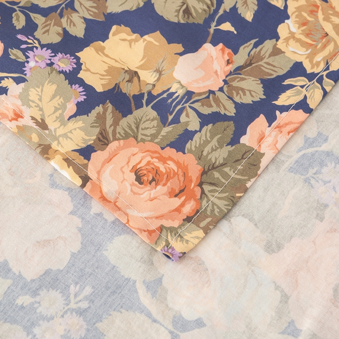 91家纺网 家纺一手货源 找家纺 锦鹭被业 2025新款复古全棉纯棉单床单单品床单床单单件 繁华似锦