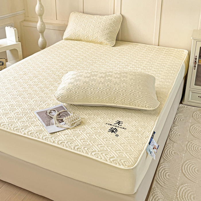 91家纺网 家纺一手货源 找家纺 （总）花享莱 2025新款希尔顿同款无染磨毛床笠三件套