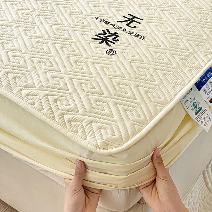 91家纺网 家纺一手货源 找家纺 （总）花享莱 2025新款希尔顿同款无染磨毛床笠三件套