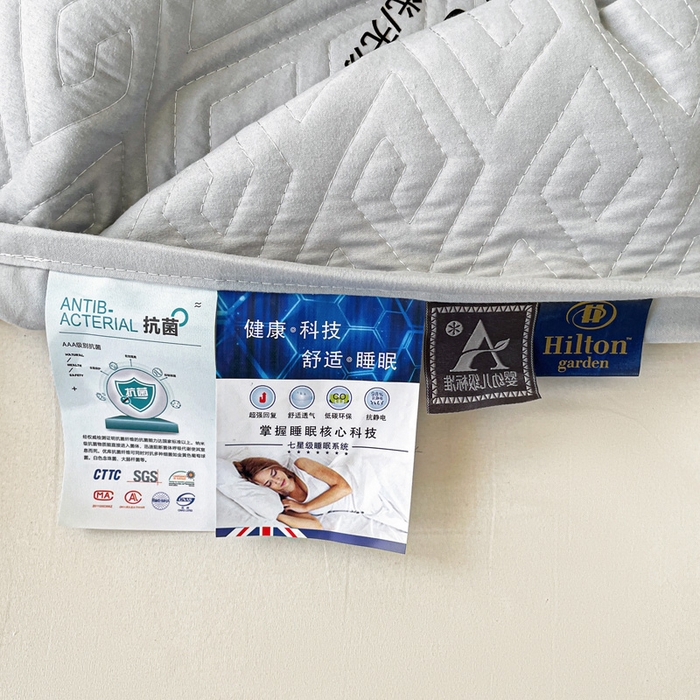 91家纺网 家纺一手货源 找家纺 花享莱 2025新款希尔顿同款无染磨毛床笠三件套 无染-灰