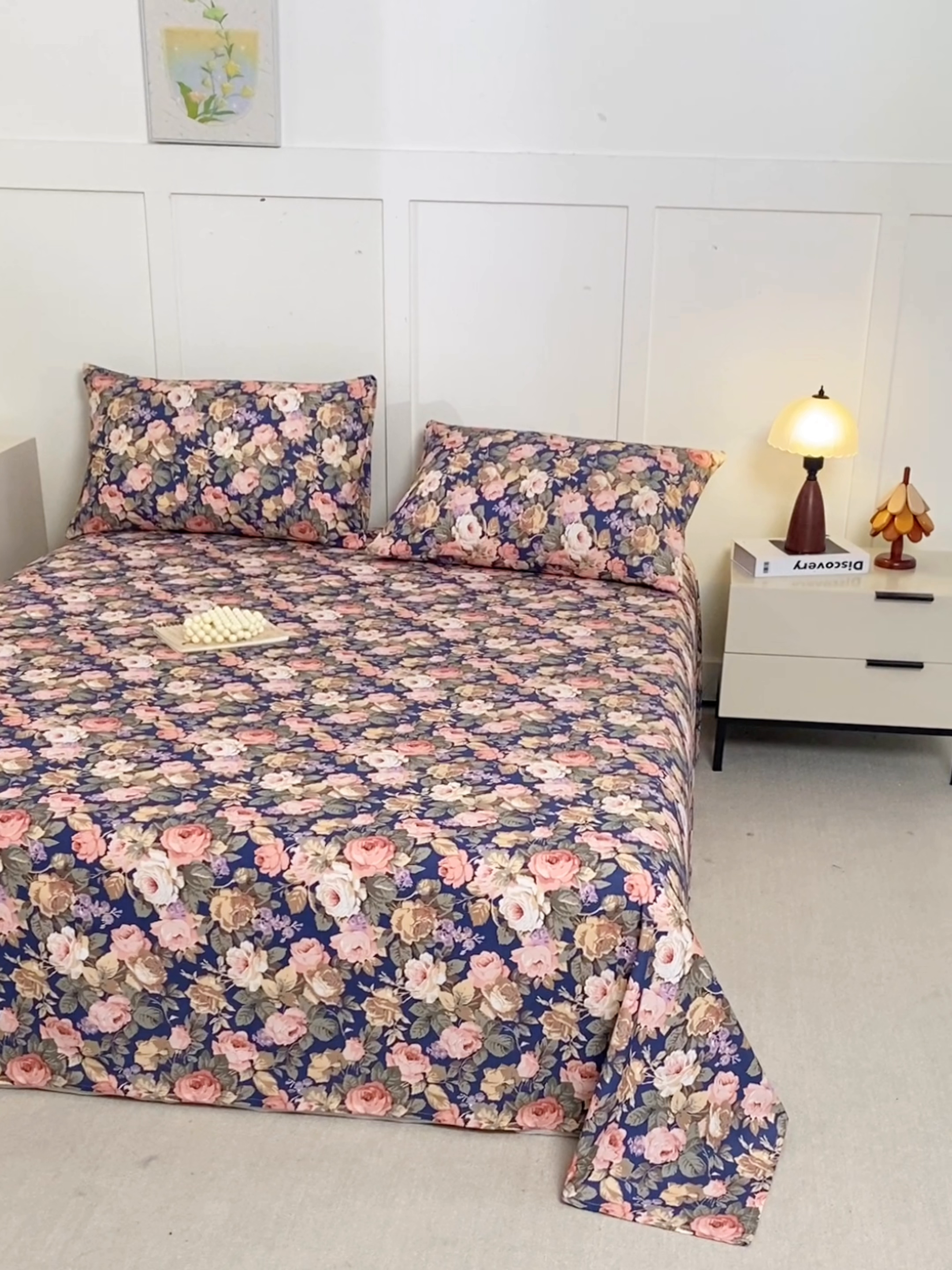 91家纺网 家纺一手货源 找家纺 （总）锦鹭被业 2025新款复古全棉纯棉单床单单品床单床单单件