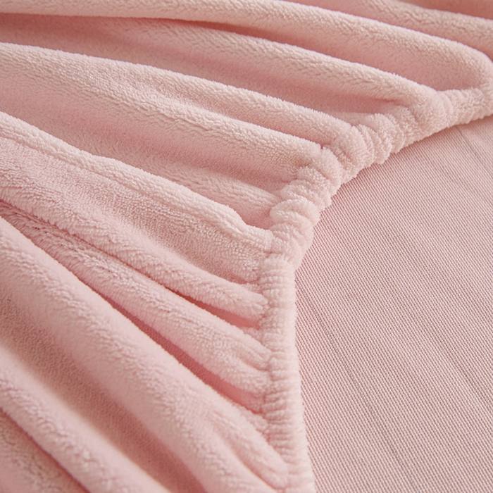 91家纺网 家纺一手货源 找家纺 摩妮卡 2025新款加厚保暖牛奶绒床笠单床笠床笠单件-保护床垫三件套系列 莫纱-梦粉