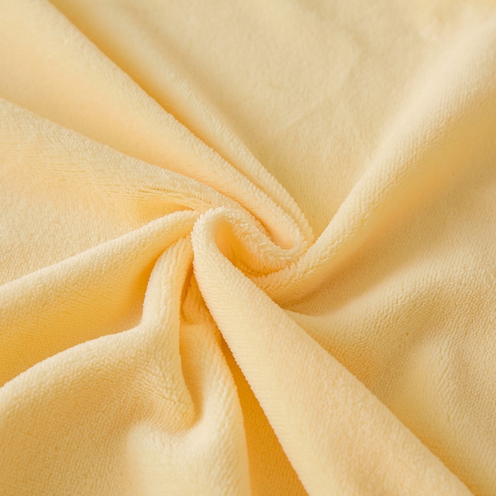 91家纺网 家纺一手货源 找家纺 摩妮卡 2025新款加厚保暖牛奶绒床笠单床笠床笠单件-保护床垫三件套系列 莫纱-柠檬黄