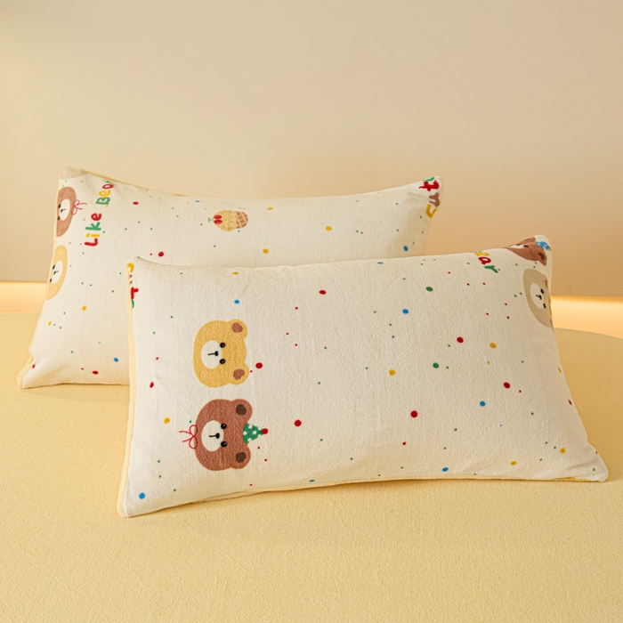 91家纺网 家纺一手货源 找家纺 摩妮卡 2025新款加厚保暖牛奶绒床笠单床笠床笠单件-保护床垫三件套系列 莫纱-柠檬黄