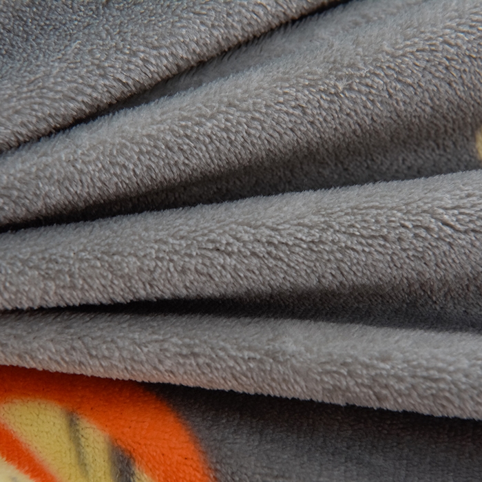 91家纺网 家纺一手货源 找家纺 牵依 2025新款直播床裙小清新印花牛奶绒四件套法兰绒四件套 南瓜派-灰