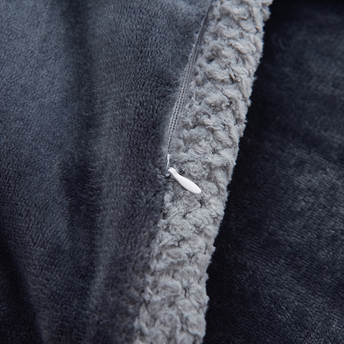 91家纺网 家纺一手货源 找家纺 牵依 2025新款直播床裙小清新印花牛奶绒四件套法兰绒四件套 南瓜派-灰