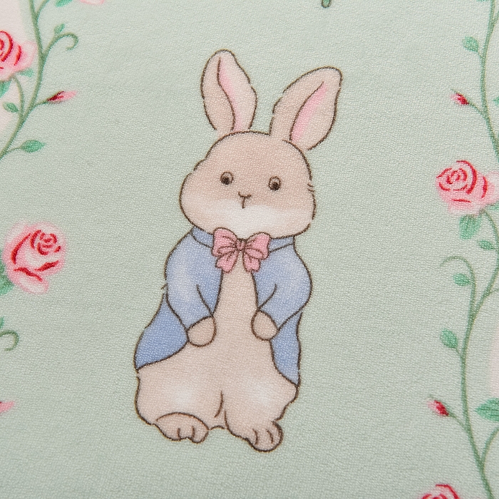 91家纺网 家纺一手货源 找家纺 牵依 2025新款直播床裙小清新印花牛奶绒四件套法兰绒四件套 梦想花园