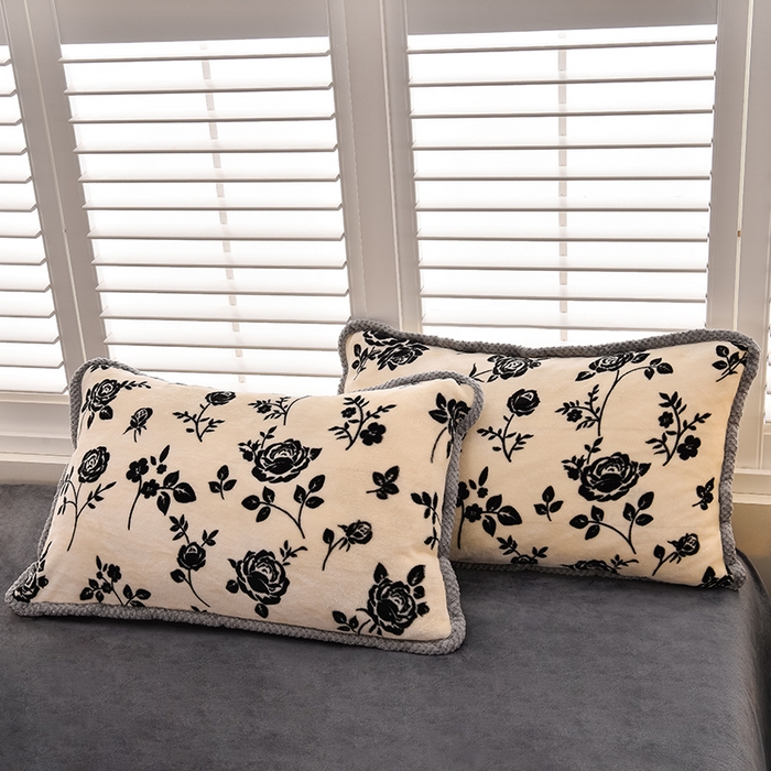 91家纺网 家纺一手货源 找家纺 牵依 2025新款直播床裙小清新印花牛奶绒四件套法兰绒四件套 幻想玫瑰