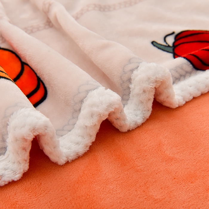 91家纺网 家纺一手货源 找家纺 牵依 2025新款直播床裙小清新印花牛奶绒四件套法兰绒四件套 南瓜小熊