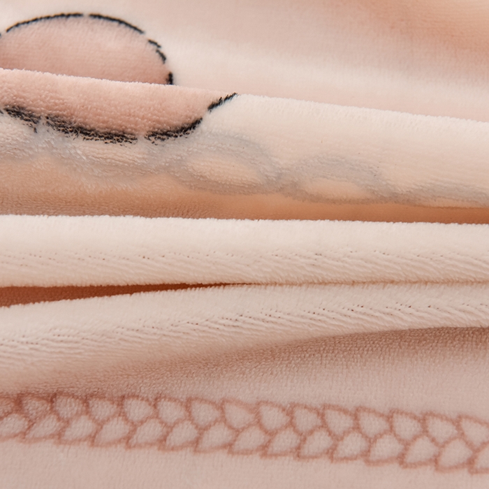 91家纺网 家纺一手货源 找家纺 牵依 2025新款直播床裙小清新印花牛奶绒四件套法兰绒四件套 南瓜小熊