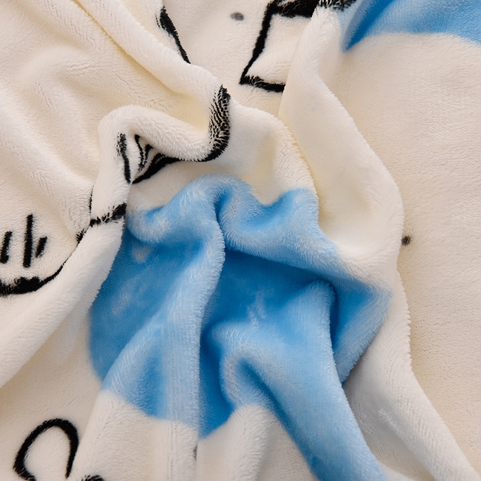 91家纺网 家纺一手货源 找家纺 牵依 2025新款直播床裙小清新印花牛奶绒四件套法兰绒四件套 幸运狗