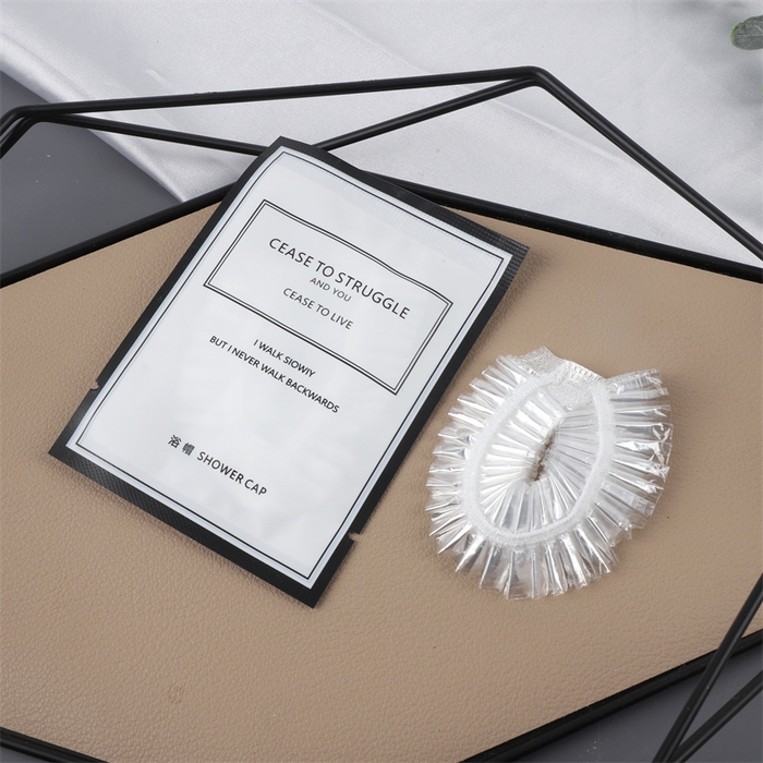 安力森/诚臻酒店用品 2025新款植物语三面封-全现货（酒店）系列-黑框三面封 黑框浴帽-单件 黑框三面封