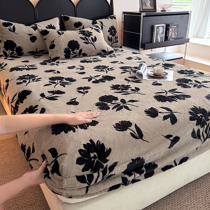 91家纺网 家纺一手货源 找家纺 （总）慕梵家居 2025新款兔绒床笠单品单床笠床笠单件