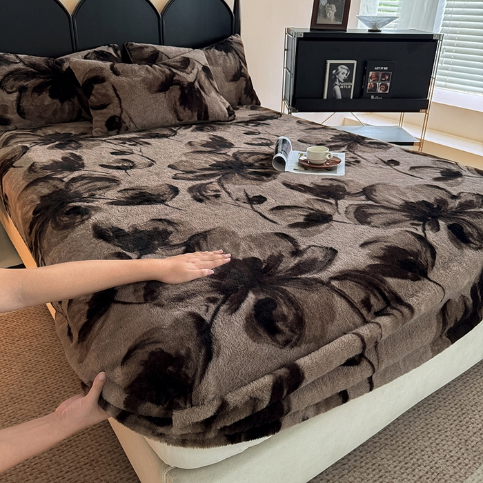 91家纺网 家纺一手货源 找家纺 （总）慕梵家居 2025新款兔绒床笠单品单床笠床笠单件