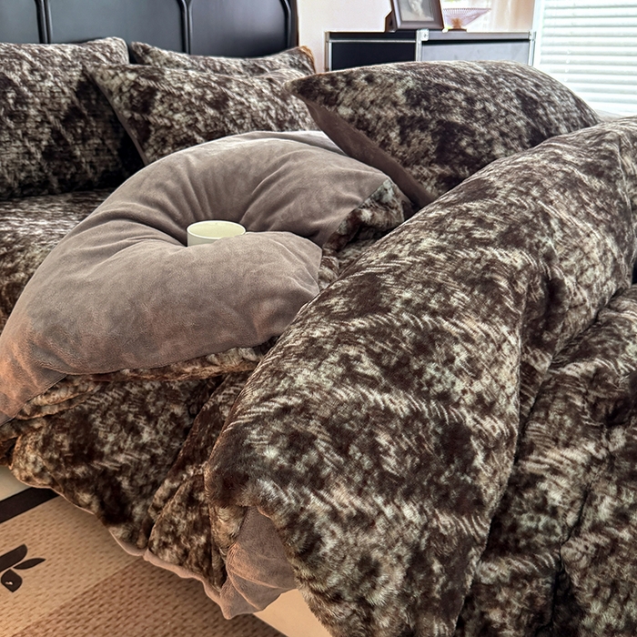 91家纺网 家纺一手货源 找家纺 （总）慕梵家居 2025新款亲肤舒适兔绒床笠款四件套