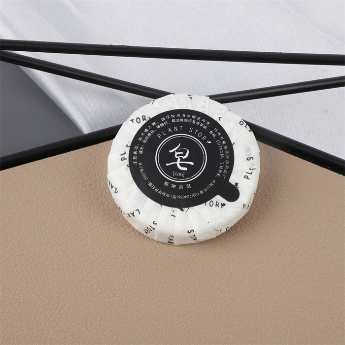 安力森/诚臻酒店用品 2025新款植物语三面封-全现货（酒店）系列-黑框三面封 18g凝膜纸香皂-2000/箱 黑框三面封