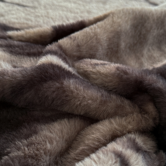 91家纺网 家纺一手货源 找家纺 慕梵家居 2025新款兔绒被套单品单被套被套单件 墨庭芳菲-咖