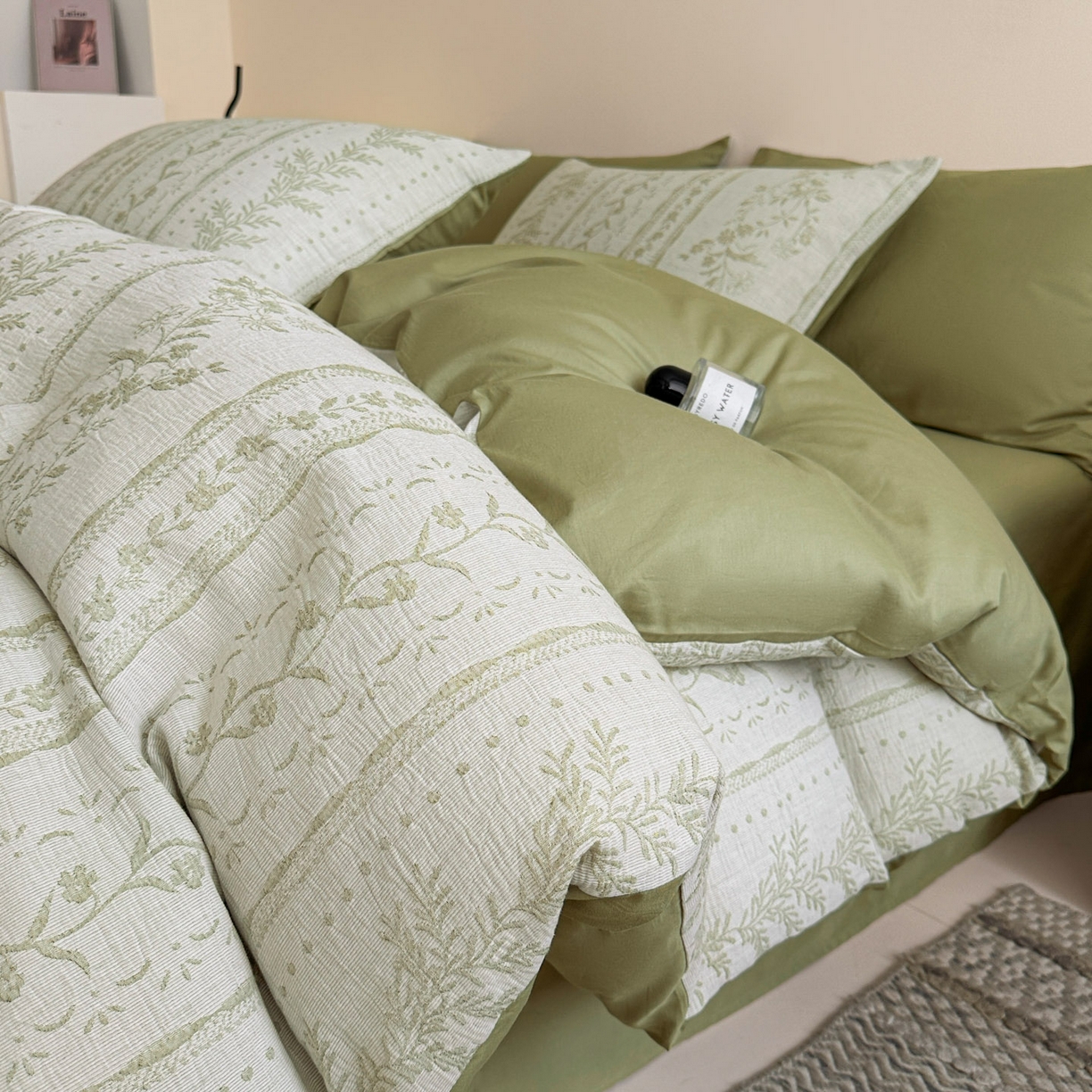 91家纺网 家纺一手货源 找家纺 （总）慕尚家纺 2025新款全棉提花皱皱纱四件套