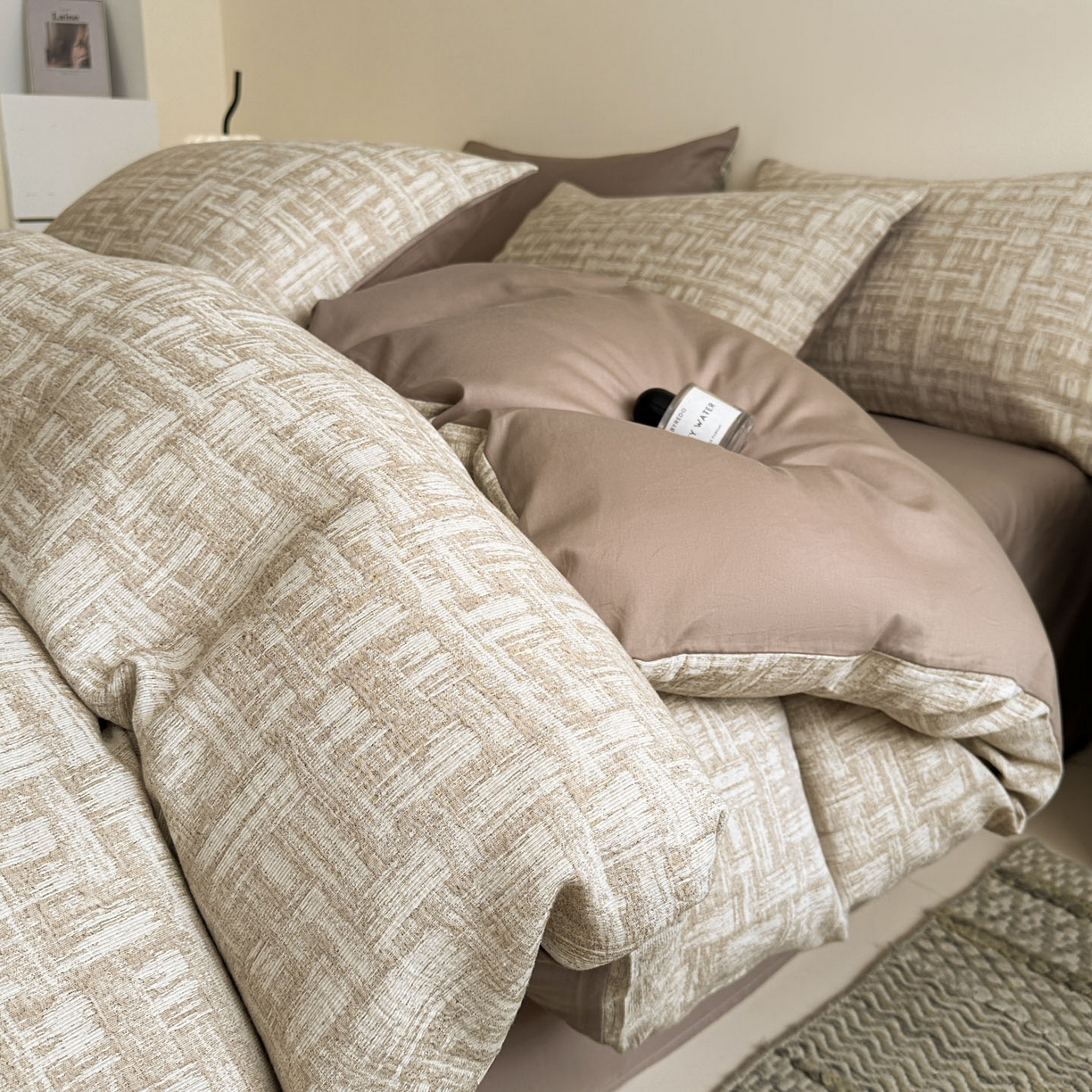 91家纺网 家纺一手货源 找家纺 （总）慕尚家纺 2025新款全棉提花皱皱纱四件套