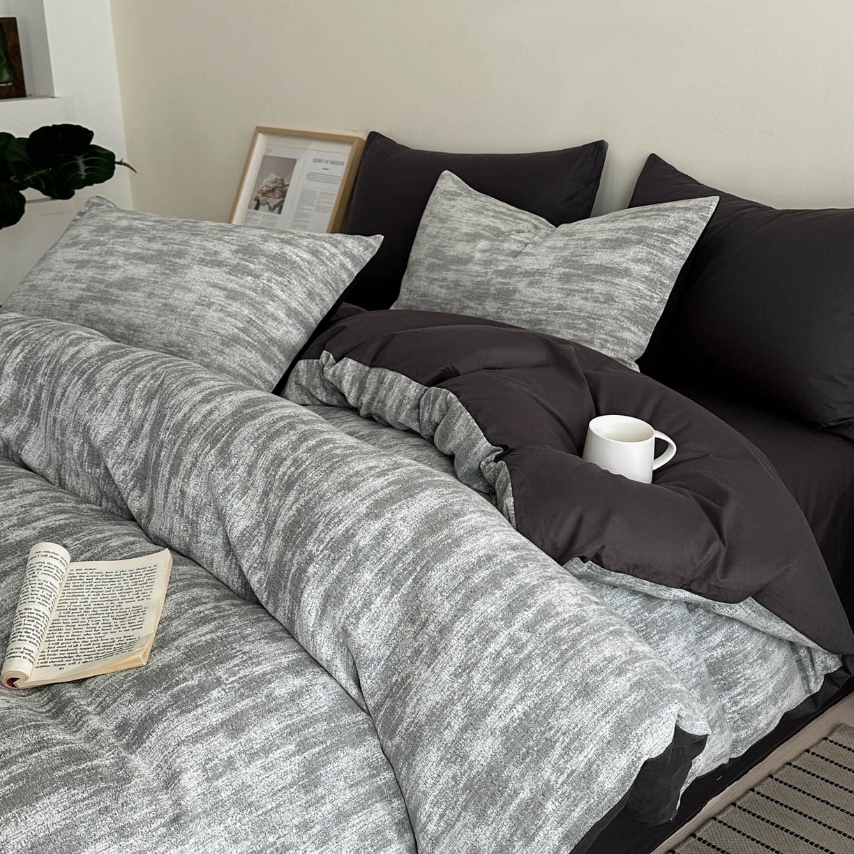 91家纺网 家纺一手货源 找家纺 （总）慕尚家纺 2025新款全棉提花皱皱纱四件套