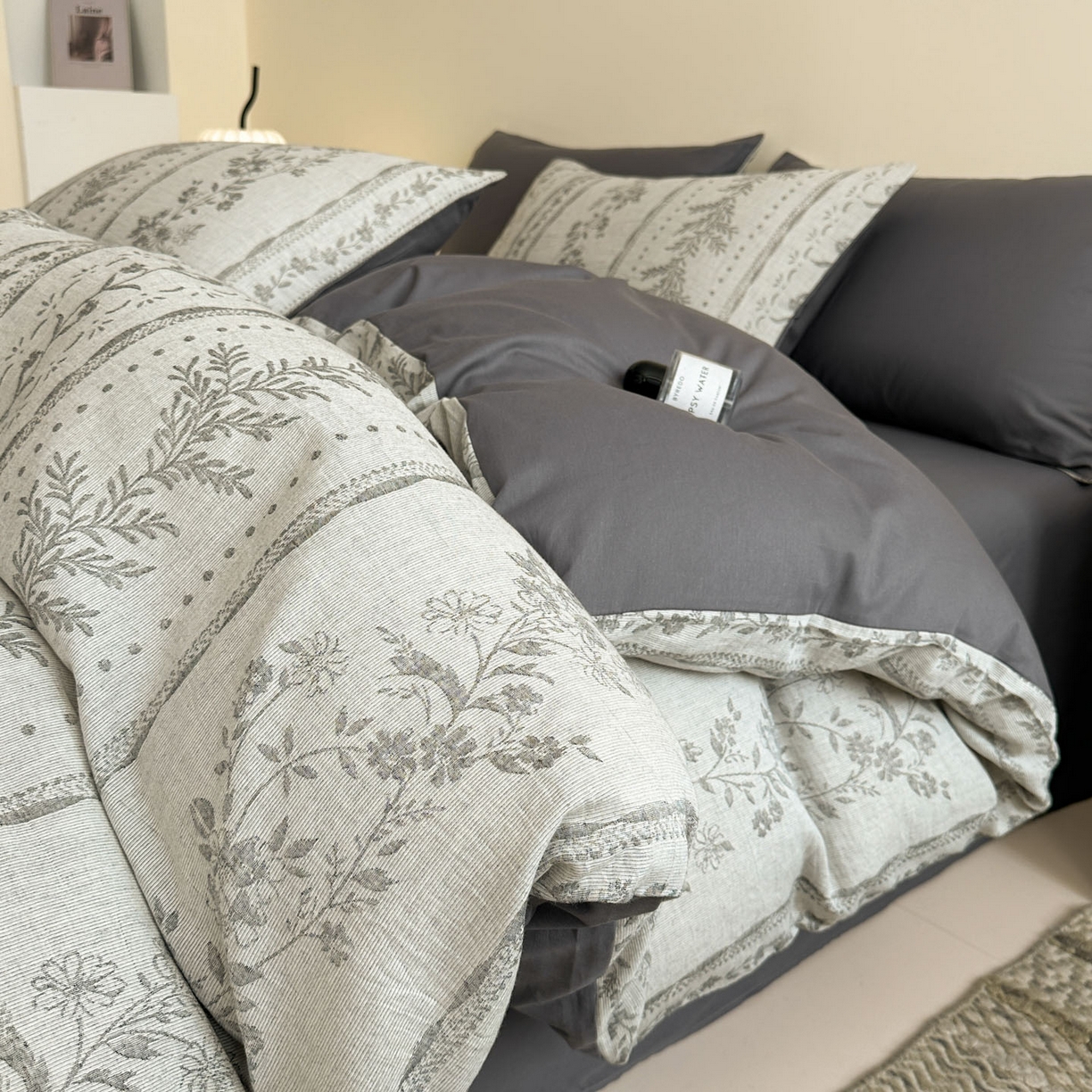 91家纺网 家纺一手货源 找家纺 （总）慕尚家纺 2025新款全棉提花皱皱纱四件套