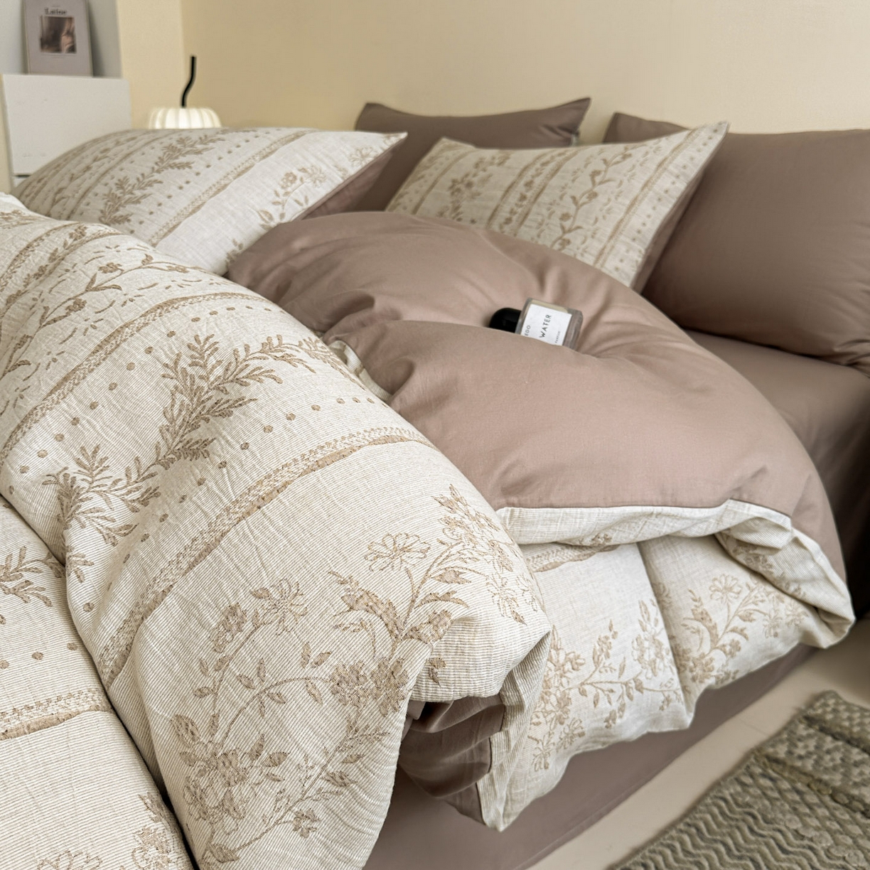 91家纺网 家纺一手货源 找家纺 （总）慕尚家纺 2025新款全棉提花皱皱纱四件套