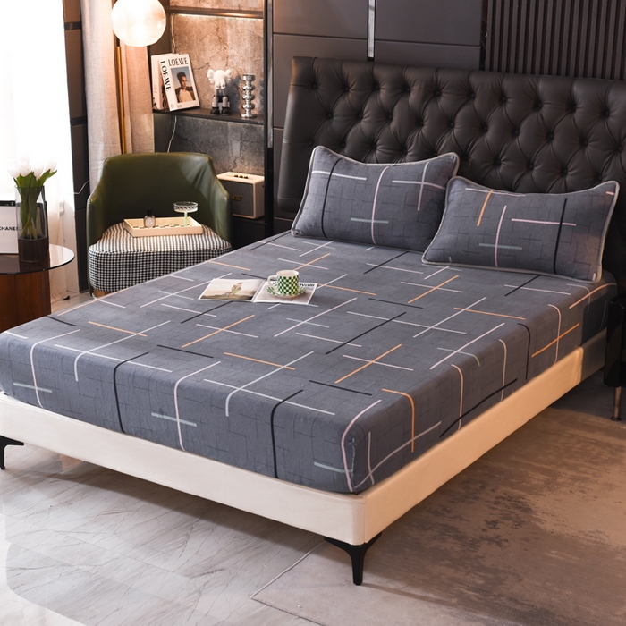 91家纺网 家纺一手货源 找家纺 518家纺 2025新款高克重印花牛奶绒单床笠可定制 优美生活