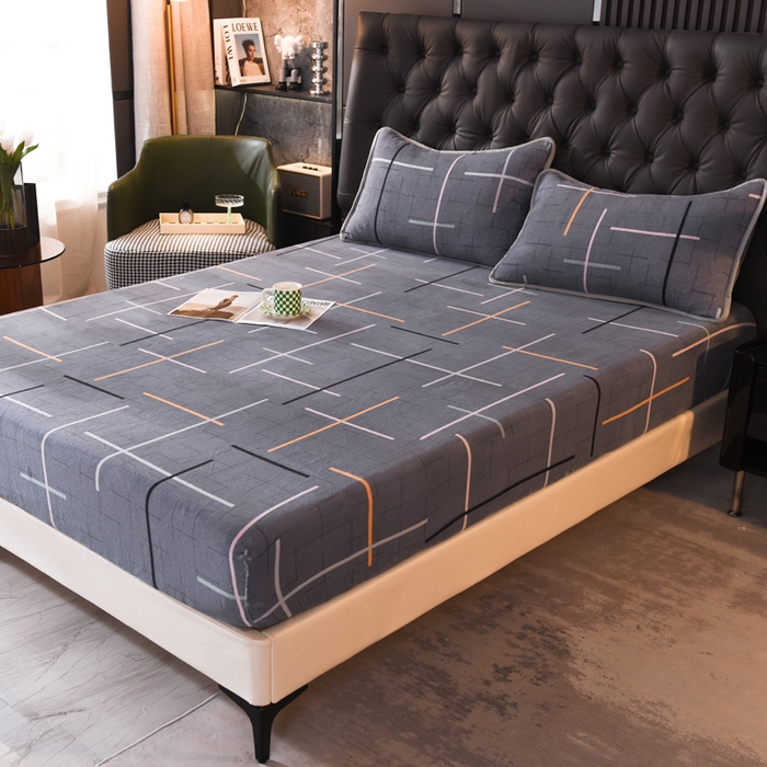 91家纺网 家纺一手货源 找家纺 518家纺 2025新款高克重印花牛奶绒单床笠可定制 优美生活