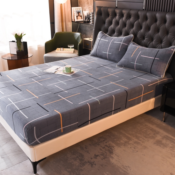 91家纺网 家纺一手货源 找家纺 518家纺 2025新款高克重印花牛奶绒单床笠可定制 优美生活