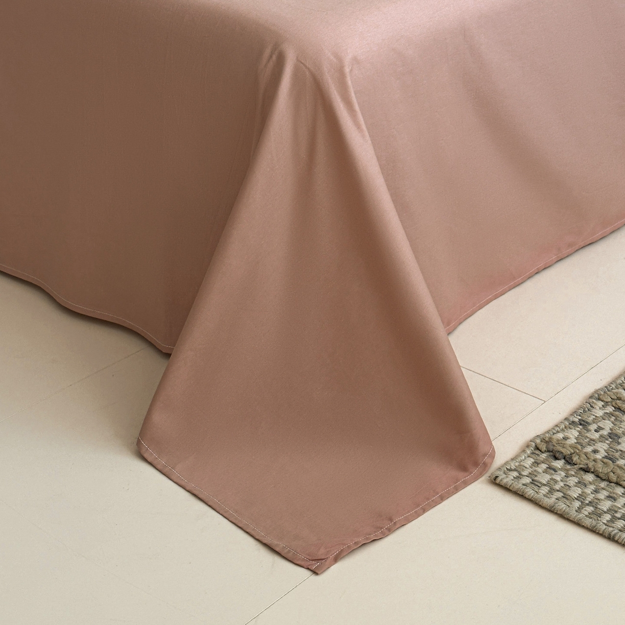 91家纺网 家纺一手货源 找家纺 慕尚家纺 2025新款全棉提花皱皱纱四件套 格纹-玫粉