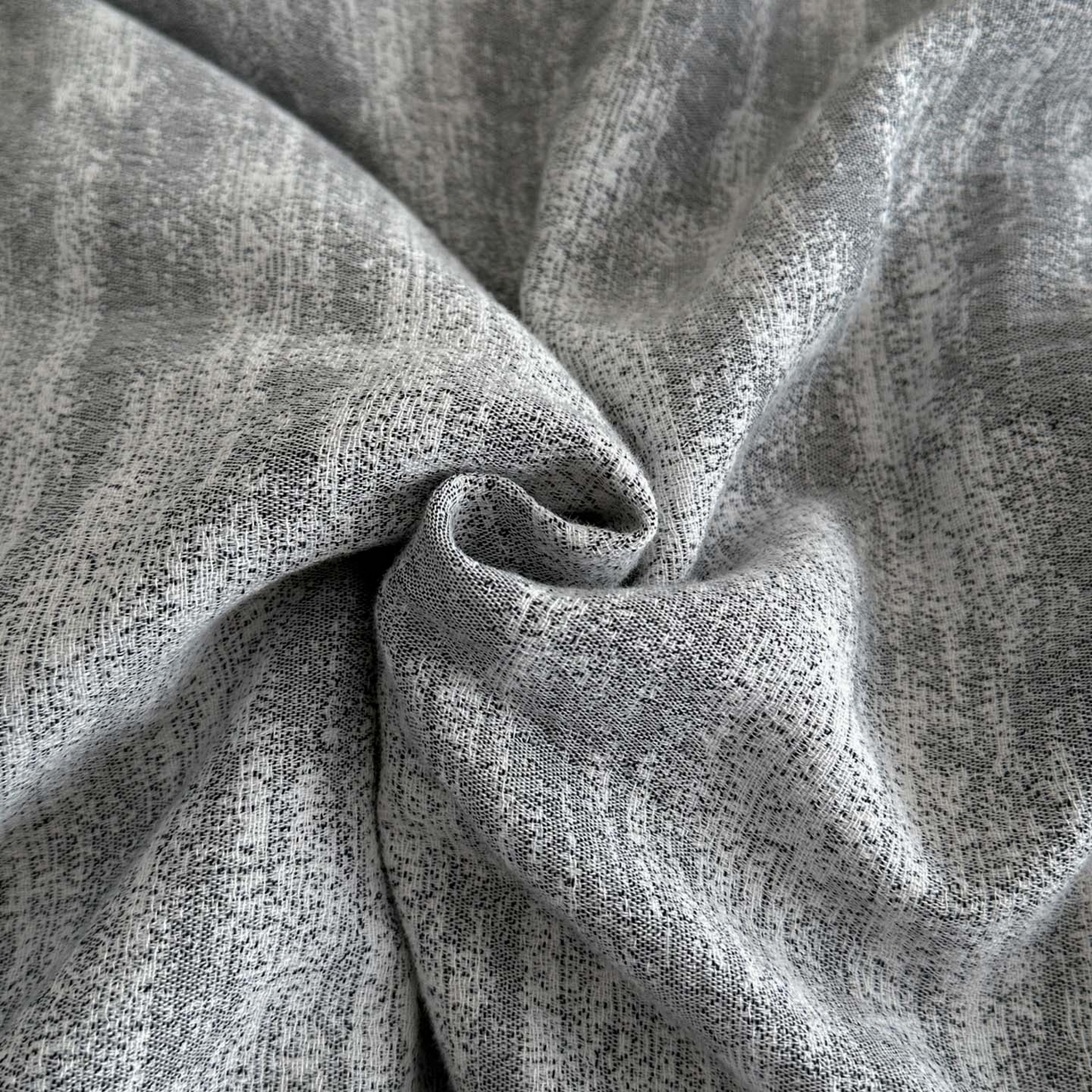 91家纺网 家纺一手货源 找家纺 慕尚家纺 2025新款全棉提花皱皱纱四件套 莫妮-黑灰