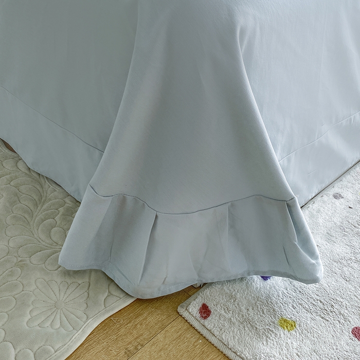 91家纺网 家纺一手货源 找家纺 眷恋家纺 2025新款秋冬超柔全棉精梳棉磨毛三件套四件套 超快乐-绿